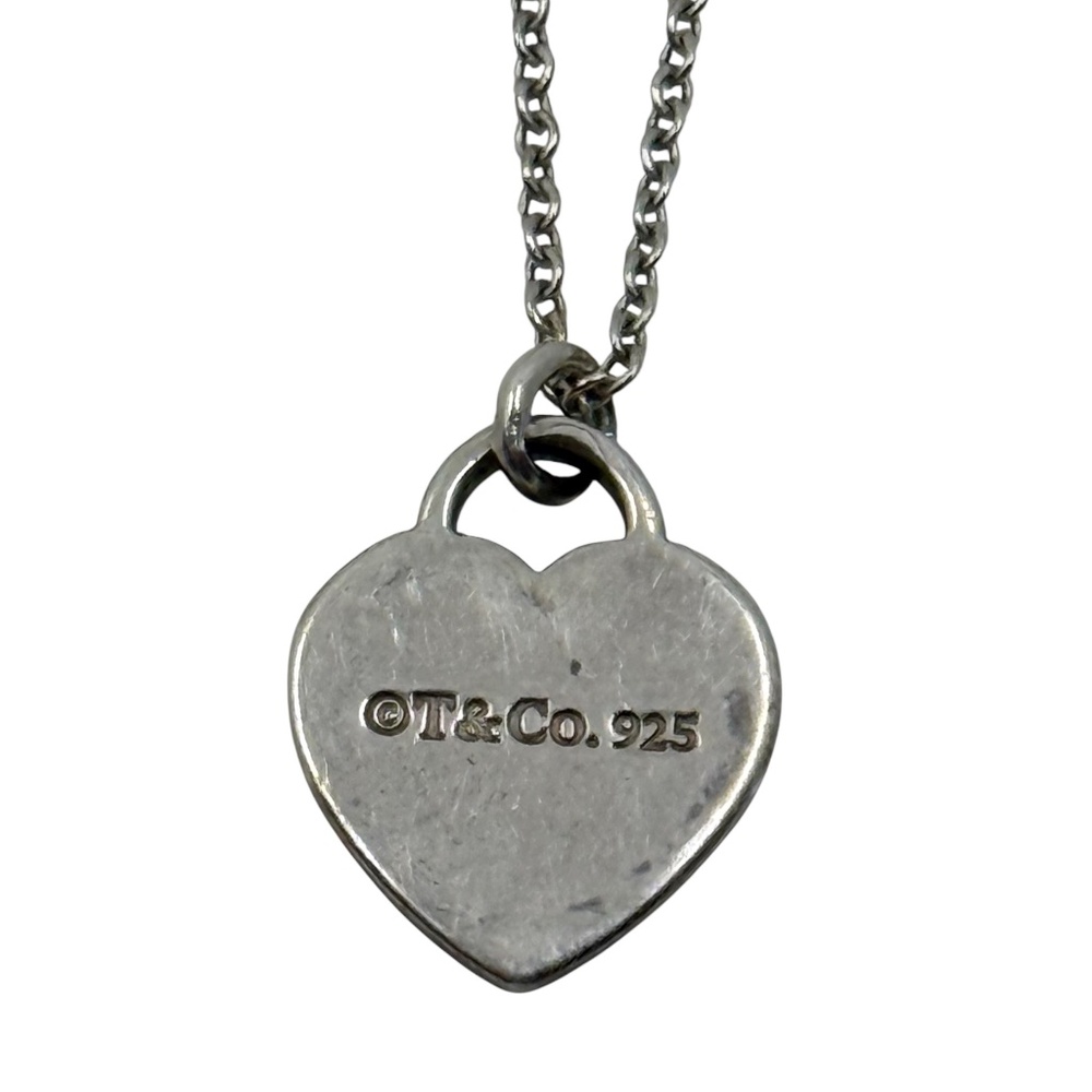 Tiffany & co sterling silver return to Tiffany heart tag charm necklace - GM111 - Picture 4 of 6